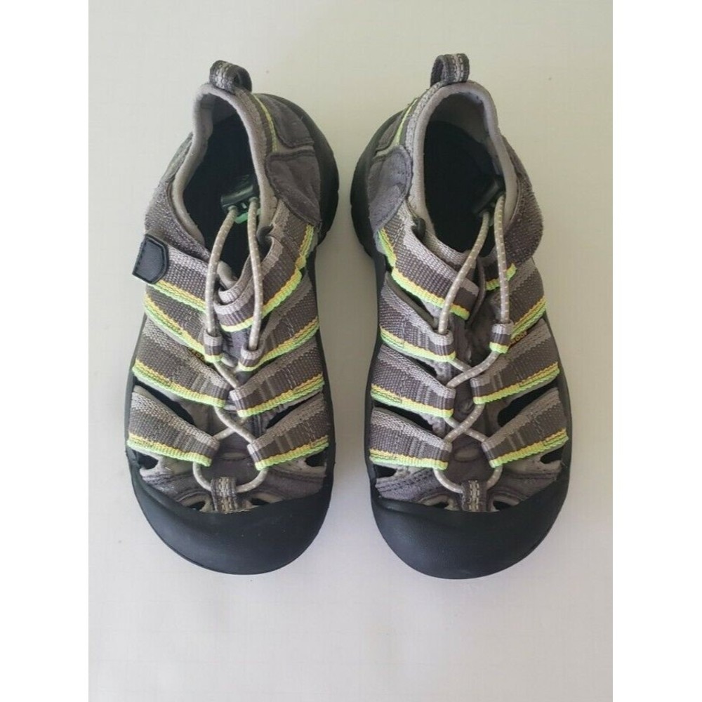 NEW KEEN Newport H2 Boys Waterproof Shoes/Sandals Grey/neon Green/yellow Size 1